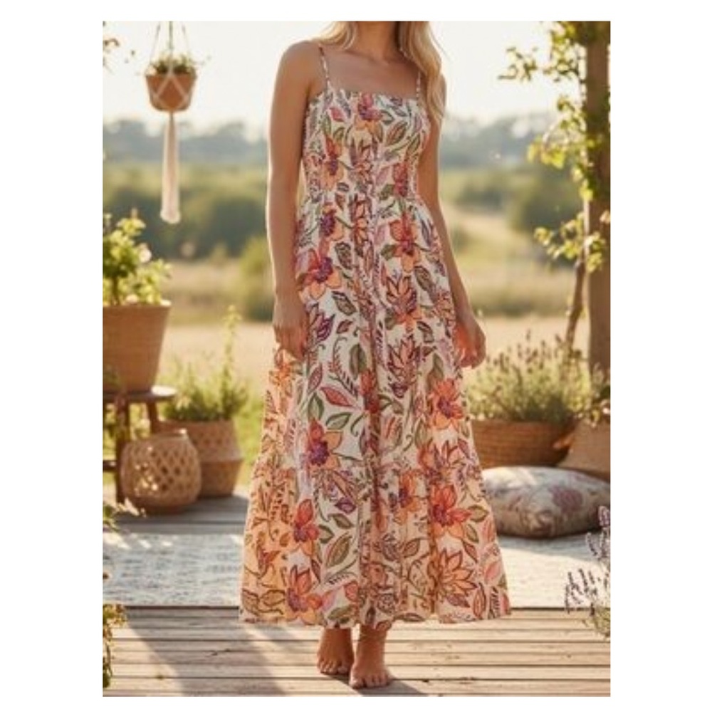 Patrons of Peace Floral Maxi